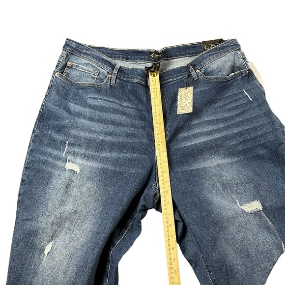 Nanette Lepore Belle High Rise Slim Straight Jeans Size 24 - Picture 11 of 11